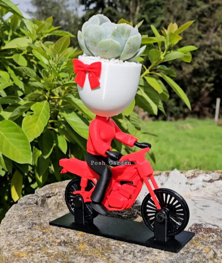 Motociclista sobre la moto
